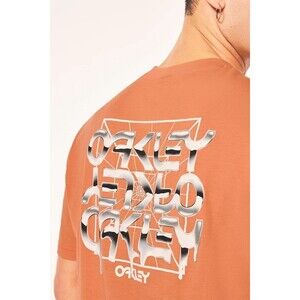 Oakley - Metal Drip Tee in Orange Men's XL